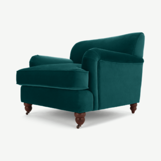 An Image of Orson Armchair, Seafoam Blue Velvet