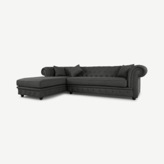 An Image of Branagh Left Hand Facing Chaise End Corner Sofa, Anthracite Grey