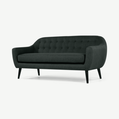 An Image of Ritchie 3 Seater Sofa, Anthracite Grey