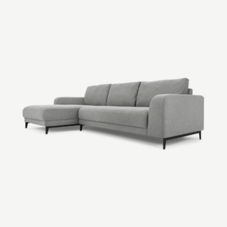 An Image of Luciano Left Hand Facing Chaise End Corner Sofa, Mountain Grey