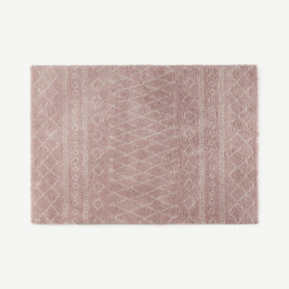 An Image of Freda Rug, Large 160 x 230cm, Soft Pink