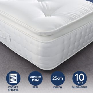 An Image of Fogarty Premium Pillow Top 2000 Pocket Sprung Mattress Yellow