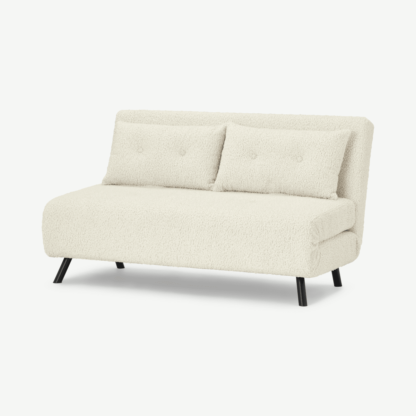 An Image of Haru Large Double Sofa Bed, Faux Sheepskin