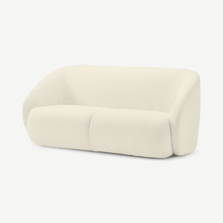 An Image of Blanca 2 Seater Sofa, White Boucle