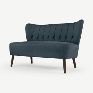 An Image of Charley 2 Seater Sofa, Aegean Blue