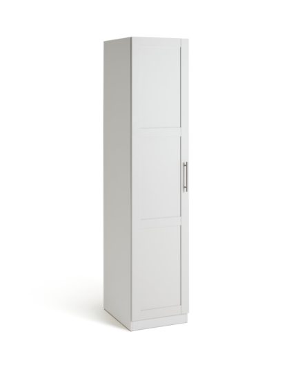 An Image of Habitat Munich 1 Door Framed Wardrobe - White