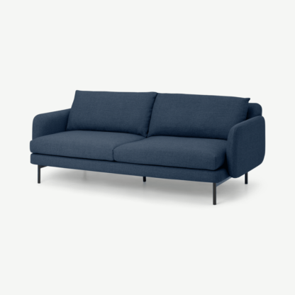 An Image of Miro 3 Seater Sofa, Midnight Weave