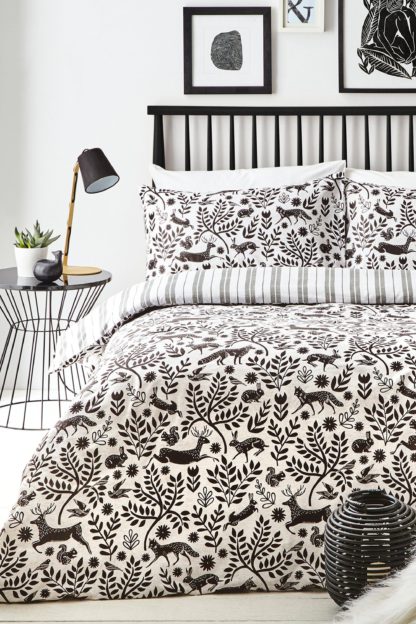 An Image of Scandi Woodland Double Duvet Set