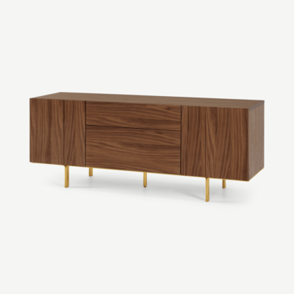 An Image of Keaton Sideboard, Walnut & Brass