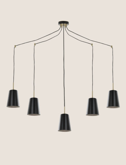 4c06672d405148e8cafc045577bc57579129fd43e2e2b6398140cb83346f650d.jpg An Image of M&S Milan 5 Multi Pendant Light