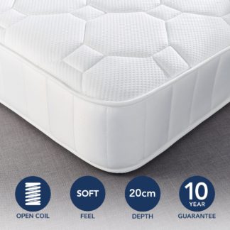 An Image of Fogarty Just Right Gel Top Open Coil Mattress White