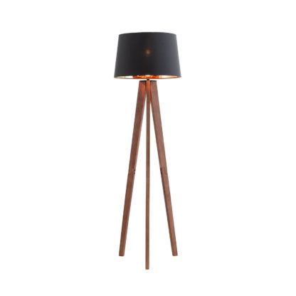 An Image of Poppy Walnut Floor Lamp