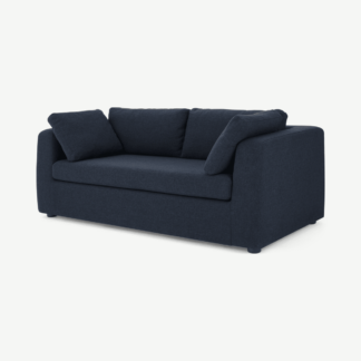 An Image of Mogen 3 Seat Sofa Bed, Storm Blue