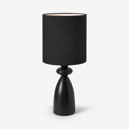 An Image of Leiba Table Lamp, Black Wood