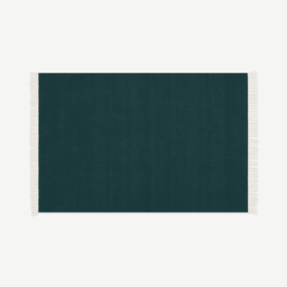 An Image of Ofrah Indoor/Outdoor Rug, Large 160 x 230cm, Peacock Green