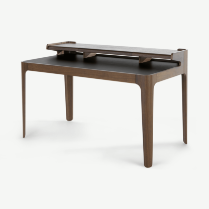 An Image of Zeke Desk, Walnut and Black