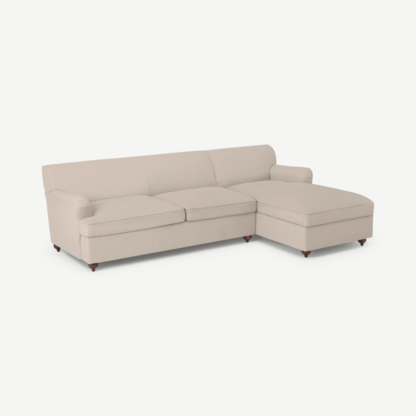 An Image of Orson Right Hand Facing Chaise End Sofa Bed, Natural Weave