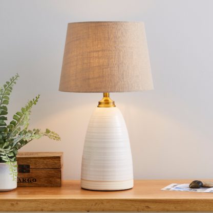 An Image of Churchgate Harby Table Lamp White