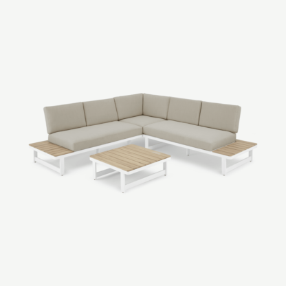 52f93d772ddde8e5fb080f0dd8169734ba2b55dfc73b14eb7269ddfe5a72f4e1-1.png An Image of Topa Garden Corner Lounge Set, Acacia Wood and White