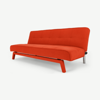 An Image of Yoko Click Clack Sofa Bed, Atomic Orange