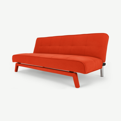 An Image of Yoko Click Clack Sofa Bed, Atomic Orange