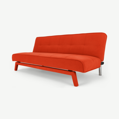 53dedc8e630876058fceb4354516086d7132b7a0a0b2976f42d633696011bb67-1.png An Image of Yoko Click Clack Sofa Bed, Atomic Orange