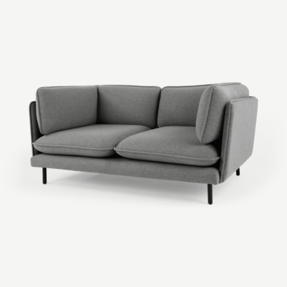 An Image of Wes 2 Seater Sofa, Elite Grey