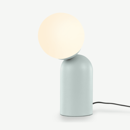 An Image of Vetro Table Lamp, Aqua Green and Opal Glass