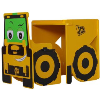 An Image of JCB Yellow Children's Digger Desk and Chair