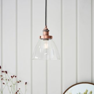 An Image of Vogue Tobermory 1 Light Ceiling Fitting Copper