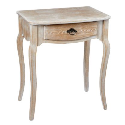 An Image of Provence Oak White Lamp Table White