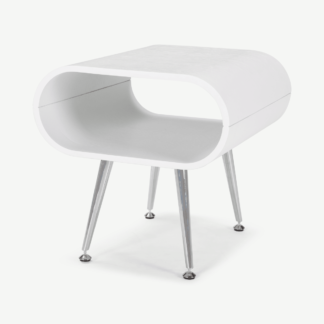An Image of Hooper Storage Side Table, White