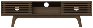 An Image of Copen 1 Door TV Unit - Walnut