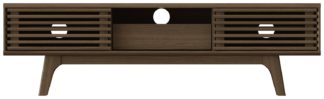 An Image of Copen 1 Door TV Unit - Walnut