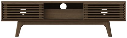 An Image of Copen 1 Door TV Unit - Walnut