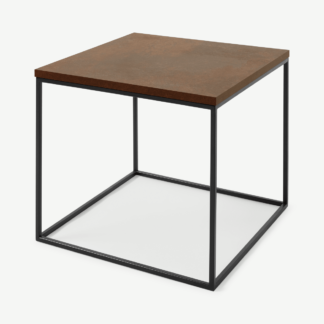 An Image of Deme Side Table, Rust Effect
