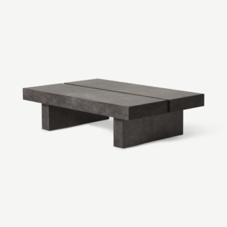 An Image of Cinon Coffee Table, Concrete Effect