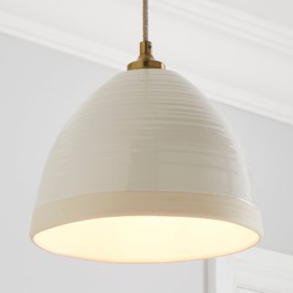 An Image of Churchgate Harby 1 Light Pendant Fitting White