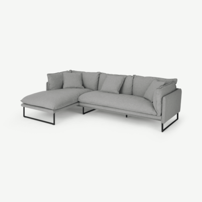 5c1016572c0dd8198ffd1af54610f687b139516807f1f80362e796f43ed7feb5-1.png An Image of Malini Left Hand Facing Chaise End Corner Sofa, Mountain Grey