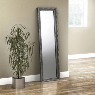 An Image of Allegro Pewter Dress Mirror - 38 x 128 cm
