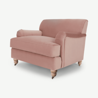 An Image of Orson Armchair, Vintage Pink Velvet