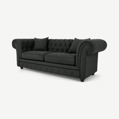 5d8e4bbbf451f05ddaf1693c3ae83f2f4b7ac4a89bebf6dab28d0123d236632b-1.png An Image of Branagh 2 Seater Chesterfield Sofa, Anthracite Grey
