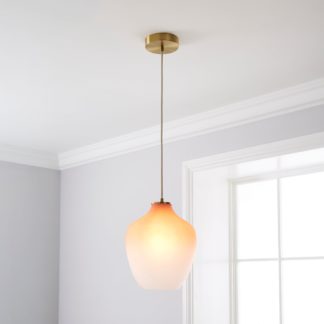 An Image of Juliet 1 Light Pendant Ceiling Fitting Pink