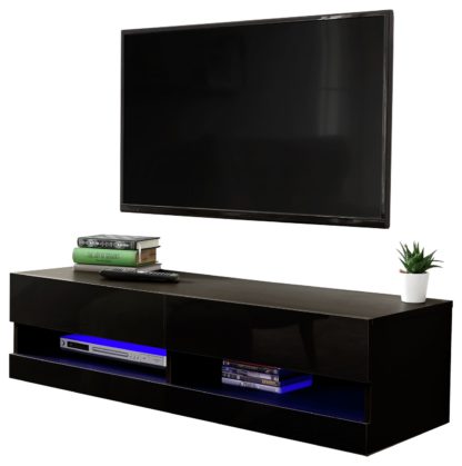 An Image of Galicia 120cm LED Wall TV Unit - White