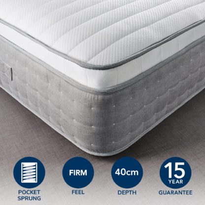 An Image of Hotel Gel Pillow Top 3500 Pocket Sprung Mattress White