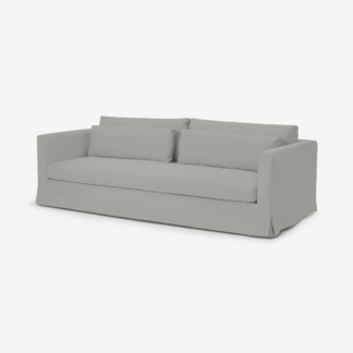 An Image of Arabelo 4 Seater Loose Cover Sofa, Mineral Cotton & Linen Mix Fabric