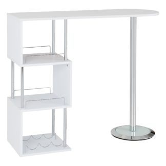 An Image of Charisma Bar Table White White