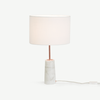 An Image of Rita Table Lamp, Copper and Marble