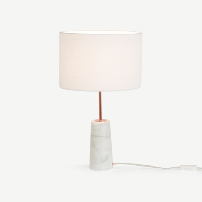 An Image of Rita Table Lamp, Copper and Marble