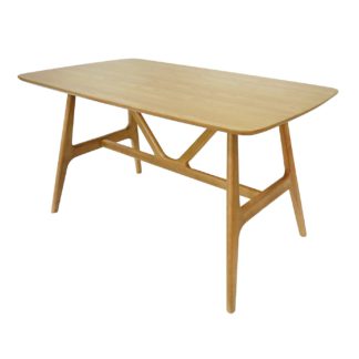 An Image of Goran Wood Veneer 4 Seater Dining Table
